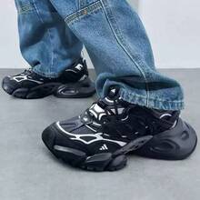 Adidas XLG Runner Deluxe Round Toe Comfortable Cyber Light Sports Light Mecha Shoes Low Top Running Shoes Daddy Shoes Unisex IH0070