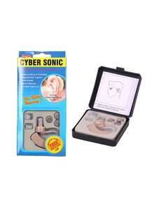 Audífono colgante de oreja, amplificación de audio,la oreja adecuado para personas mayores, función inteligente de reducción de ruido, amplificador auditivo invisible con control de volumen - Camel - Ver 5