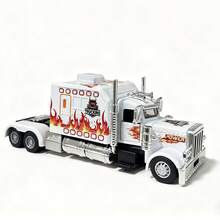 Mô hình xe tải hợp kim đúc tỷ lệ 1:50, xe đầu kéo kiểu Mỹ, sản xuất đúc hợp kim kẽm, thích hợp để sưu tập, trang trí nhà cửa, trang trí tiệc tùng, bộ sưu tập xe đồ chơi - Nhiều màu - Xem 6