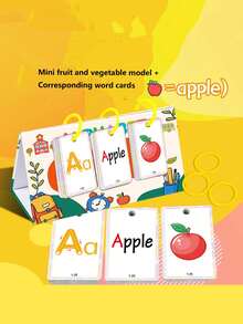 Educational Flash Cards With Illustrations, Letters, Numbers, Shapes, Animals, English For Early Childhood Learning - Multicolor - View 9