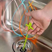 4pcs/1pc Multi-Function Drain Clogging Tool Hook Hair Catcher Sink And Pipe Cleaner For Basin, Toilet, Bathroom And Kitchen,Manual Drain Clog Remover, Designed As A Barbed Wire Snake, For Clearing Hair And Debris, No Electricity Needed, Suitable For Bathroom, Toilet, Sink, Bathtub, Drain Pipe - Multicolor - View 8