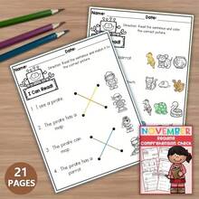 Zufälliger Stil Englisch Arbeitsheft für Grundschule, Natürliche Phonetik CVC Leseverständnis, Wortwurzeln, Nachspuren & Ausmalen - Verschiedenfarbig - Übersicht 3