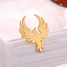 1pc Stainless Steel Phoenix Brooch Delicate Fire Phoenix Brooches For Women Men Animal Bird Corsage Clothes Bags Party Accessories - 1 - View 8
