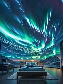 1 pieza Lámpara del cielo estrellado hipnotizante, agrega resplandor a tu romántico dormitorio y brilla para fiestas, aventuras de campamento y vacaciones - El regalo soñado para cualquier ocasión y festividad (Navidad, Día de San Valentín, Pascua) con proyección de luces del norte, luz de ambiente para el dormitorio, lámpara celestial, lámpara de proyección de aurora, opción de regalo superior - luz policromática - Ver 5