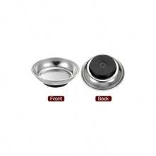 Round Magnetic Tray 4 Inchx 1.26 Inch Stainless Steel Magnet Tray Parts Holder Socket Screw Nuts Bolts Pin Washers Metal Parts - 4 X 1.26 Inch - View 4