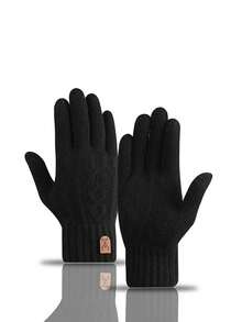 儿童帽子和保暖手套两件套 - 秋冬季护耳护颈连体手套，男女童通用，可爱毛球针织帽，冬季保暖加厚帽，适合日常出行、户外骑行、徒步、雪地旅行，适合2-6岁儿童，是送给孩子的礼物。 - 彩色 - 查看 3