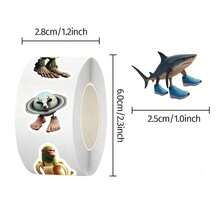 500 Pcs Sticker Set - TungTungTungSahur - Meaningless Design Meme Stickers, Suitable For Mobile Phones, Laptops, Refrigerators, Toolboxes, And Luggage - Multicolor - View 3