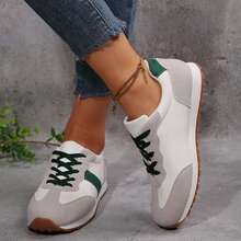 Sneakers For Women Athletic Inspired Low Top Lace Up Breathable Easy Styling - 3396綠色 - 查看 9