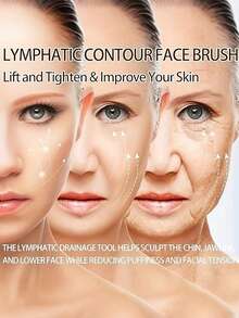 1支淋巴塑形面部及身体按摩刷 - 一款淋巴引流按摩器，用于塑造面部、下巴和下颌线条。符合人体工程学设计，可精准贴合肌肤，缓解疲劳。配有收纳盒。采用符合人体工程学的椭圆形刷头和干洗刷头。可用于面部按摩、清洁。 - 彩色 - 查看 6