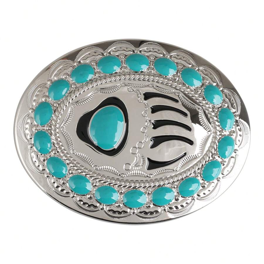 1 Pcs Bear Claw Belt Buckle Fashion Animal Decorative Belt Smooth Buckle Men'S Daily Match - 熊爪印 - 查看 1