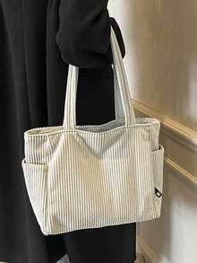 Ins Style Tote Bag New Fashionable Large Capacity Handbag Simple And Versatile Commuting Bag Shoulder Bag Beachweekend Bag Bag For School College