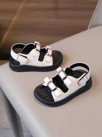 1 Pair Kids Sandals, New Summer Fashion Boys Girls Casual Outdoor Non-Slip Soft Bottom Beach Sandals