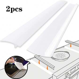 2pcs/1pc T-Shaped Stove Top High Temperature Resistant Gap Strips Silicone Filling Strips Silicone Sealing Strips Waterproof Oilproof Dustproof Insert Strips Silicone ,Glue Kitchen Gap Cover - Heat Resistant, Waterproof, Stain Resistant - Great For Sealing Spaces And Keeping Countertops Clean