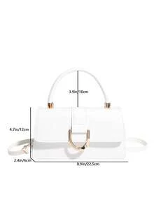 2025 New Retro Small Square Bag, Versatile Shoulder & Handbag For Women - White - View 5