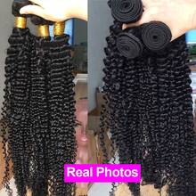 BINF 12A Deep Wave Human Hair Bundles Raw Curly Bundles Human Hair 100% Unprocessed 3/4 Bundles Virgin Deep Curly Human Hair Bundles Brazilian Virgin Human Hair Extensions Quick Weave Curly Bundles Double Weft Wet And Wavy Bundles Human Hair For Woman Deep Curly Human Hair Water Wave Wet And Wavy Bundles - Natural Black - 查看 3