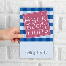 1 Pcs Funny Text Card Prank Humor Greeting Card Gift - Cute Cartoon Printed Funny Quote Card For Friends Family Birthday Holiday Joke Gift, Lightweight Paper Humor Greeting Card For Daily Prank Surprise, Novelty Funny Message Card Perfect For Christmas Halloween Thanksgiving Festival Gift,  Humor Prank Card For Teens Adults Fun Gift Exchange, Adorable Funny Text Card Easy To Carry For Party Favor Gift - zx378 - Xem 3