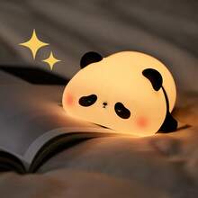 Panda Night Light, Cute Animal-Shaped Night Light - White - View 2
