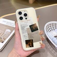 Fashion Singer Arianas Grandes Art Label Design Phone Suitable 17 16e 16 15 14 13 12 11 Pro XR XS X 8 Plus Soft TPU Matte Double-Layer Back Cover, Smartphone Cover, Y Phone Accessory, Artistic Design, Durable Material, Printed Design, Stylish, Fashion Lovers, Music Fanschristmas Phone Cases Phone 17 Gifts Stuff Decoration - Trộn màu - Xem 7