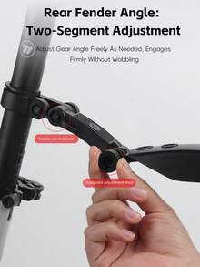 WEST BIKING Waterproof Bicycle Mudguards Front And Rear Mud Guards Set For 26/29 Inch 700C Road Bikes - Black - View 6