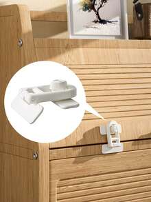 1/2pcs Child Safety Locks - Refrigerator Locks, Drawer Locks, Anti-Child Locks, Cabinet Door Locks, Child Safety Locks, Suitable For Refrigerator, Cabinet, Drawer And Cabinet Door - Multicolor - View 6