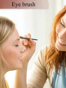 20支/12支/5支斜头刀片眼影刷，眉唇刷，眼影刷，平头晕染刷，眼下细节刷，化妆工具，眼部化妆刷 - 彩色 - 查看 4