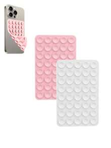 1 件、40 件经典硅胶吸盘双面手持自拍杆和支架、多功能粘性手机支架、可重复使用的粘性垫，用于手机支架或握把、用于自拍、视频等 - 易粘贴、易清洁、适用于 和 Android - 非常适合淋浴、视频录制和摄影，兼容 、Android 手机，生日、家人、朋友的礼物手机配件 - 彩色 - 查看 44