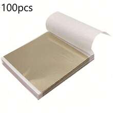 100 件/500 件 9x9 厘米金银玫瑰金箔纸叶镀金适用于 DIY 艺术工艺指甲树脂生日派对婚礼装饰