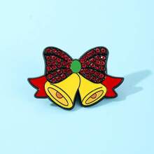 Christmas Bell Enamel Brooch Pin Fashion Decorative Brooches Ornaments Lapel Bag Badges Jewelry Gifts Stocking Stuffers - Multicolor - View 3