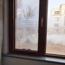 1pc Frosted Window Privacy Film Sun Blocking Frosted Glass Window Film Static Cling Window Covering Non Adhesive Glass Sticker For Home Office Bathroom Kids Study Stripe Patterns - Multicolor - View 20