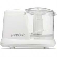 Procesador picadora de alimentos Proctor Silex 72500 capacidad de 1 5 taza 1 velocidad picadora eléctrica alimentos procesador cocina pequeño portátil - Tipo de Enchufe A USA (110-127V) - Ver 1