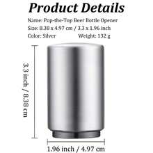 不鏽鋼自動開瓶器螺絲起子－磁吸式瓶蓋開瓶器，適用於居家、露營、派對 | 便攜、耐用、防滑、省力且不打滑 - 彩色 - 查看 3