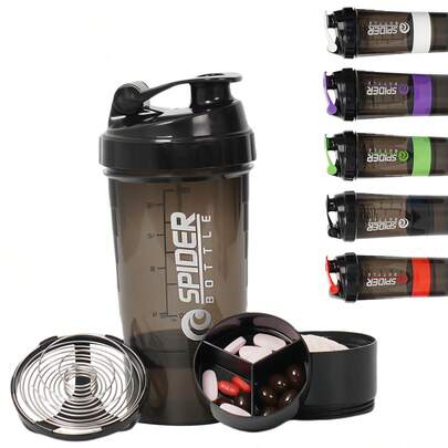 A Plastic Shaker Cup,Fitness Protein Powder Mixing Cup, Camping Cup, Water Bottle, Coffee Cup, Large Sports Shaker Cup, With Spring To Mix Protein Powder Drinks, Suitable For Gym, School, Workplace And Other Uses.