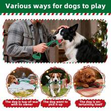 New Christmas Barking & Chewing Dog Toy, Self-Entertaining Interactive Toy, Christmas & New Year Gift - Multicolor - View 5
