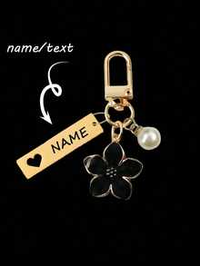 1pc Customized Metal Sakura Flower Keychain, Lightweight And Graceful Sakura Design With Tag Accessory, Suitable For Bag, Car Keys, Couple & Holiday Gifts,Delicate Romance,Warm Ambience, Autumn Home Refresh, Home Harmony,Chic Design - Multicolor - View 23
