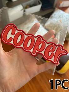 Custom Name Embroidered Patch - Personalized Text Embroidery, Iron-On/Sew-On Design - Ideal For Jackets, Hats, Backpacks, Uniforms, Bags - Perfect For Kids, Teens, Adults, Team Members - Custom Applique, Name Badge, Clothing Accessory,Great For Teens, Crafters, Teams, Families - Custom Applique, Name Tag, Fashion Accessory