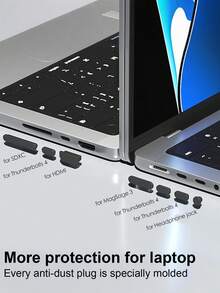 9pcs Anti-Dust Silicone Plugs - Compatible With Apple Computers, Smartphones, And Tablets - Laptop, USB Ports, And Headphone Jacks Protection Caps