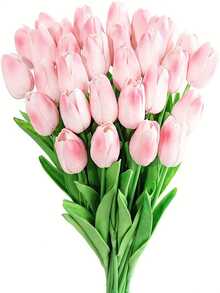 Artificial Tulip Bouquets - Realistic Artificial Tulips With Adjustable Stems, Vibrant Multi-Colored PU Flowers, Perfect For Home And Wedding Decorations, Valentine's Day, Easter, Thanksgiving, St. Patrick's Day Decorations, Floral Arrangements, Holiday Decorations, Lifelike Petals, Realistic Textures, Perfect For Flower Arrangements, Gift Shoppers, And Maintenance-Free Indoor/Outdoor Table Centerpieces. - Multicolor - View 8
