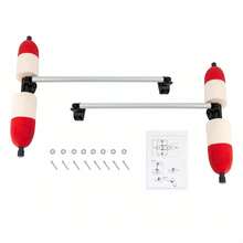 PVC Outrigger Stabilizer System For Kayaks And Canoes - Enhance Stability, Easy Installation, Compact Design, Durable Aluminum And PVC Construction - Multicolor - View 3