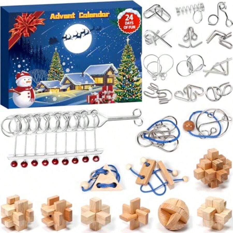 Advent Calendar 2024 Puzzle For Adults Women Men Christmas Countdown Calendars 24 Days For Girls Boys Teens