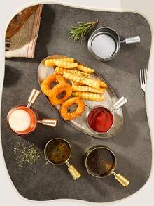 1PC 1OZ Multi-Specification Stainless Steel Shaker Bowl, Can Hold Jam, Ketchup, Steak Sauce, Etc.