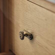 2pcs Vintage Brass Sunburst Cabinet Handles, Paired With Different Industrial Style Backplates - Delicate Floral Pattern, Distressed Finish, Suitable For Kitchen Drawers And Cabinets, Can Be Used As Cabinet Decorative Handles Or Christmas Door Knobs