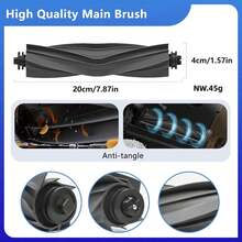 L10s Pro Ultra Heat/ D20 Ultra/ RLD31SE/ L10s Ultra Gen 2/ L10s Pro Ultra/ X30/ X30 Ultra/ Mova E30 Ultra/ Mova P10 Ultra/ X40 Ultra/ L40 Ultra/ X50 Ultra Complete/ S10 Pro Ultra/ S30 Pro Ultra 吸塵器替換配件，包含主刷、HEPA 濾網、拖布、側刷和吸塵集塵袋 - 彩色 - 查看 2
