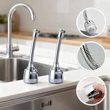 360° vridbar, justerbar blandarsamlare med 3 lägen, förlängningsbyte för badrums- och köksblandare - Multifärgad - Visa 3