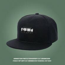 In partnership with Trembler. Black fashion cap, knitted headwear baseball cap large head around flat bill cap small head around visual snapback cap retro duckville cap graphic print haphop baseball cap snapback low cap Baseball cap unisex ball cap breathable sports fashionable low cap duck cap snapback cap - ブラック - チェックする 2