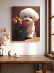 Cute Puppy DIY Digital Oil Painting: Ignite Creative Life, Depict A Colorful World. DIY Digital Oil Painting, Start Your Art Journey. It Is The Perfect Fusion Of Creativity And Fun, An Excellent Choice For Interaction, Couples Sharing, And Personal Relaxation. High-Quality Canvas, Fine Texture, Carrying Your Artistic Dreams. Paints, Vibrant And Long-Lasting Colors, And Odorless, And Reliable. Clear Digital Identification, Even Without Any Painting Foundation, You Can Easily Get Started, And Everyone Can Become An Artist. - Multicolor - View 5