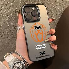 Funda para teléfono M-Max V-Verstappen 33 compatible con iPhone 16 15 14 13 12 11 Pro Max X XR XS Max 8 7 Plus, cubierta trasera mate a prueba de golpes - Mezcla de colores - Ver 2