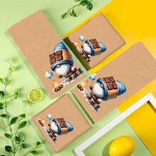 2/4 Pcs Set, Dish Towels, Blue Gnome Pattern Print, Super Absorbent Microfiber Modern Towels, Cooking And Baking Tea Towels, Dish Cloths, Cleaning Towels, Hand Towels, Super Soft And Highly Absorbent, Kitchen Decor, Gifts For Neighbors, Gifts For Mom, Birthday Gifts, Housewarming Gifts For Friends, Kitchen Accessories, Daily Necessities, Household Items