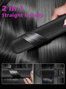 Portable Wireless Hair Straightening Brush, Compact Hair Straightener, Women's Hot Brush Hair Straightener, 3 Temperature Settings, Lightweight And Portable, Up To 20 Minutes Of Use After Full Charge, Best Gift For Women - Multicolor - View 8