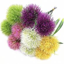 5/20/400件人造植物塑膠蒲公英絲綢仿真花，適用於秋季裝飾、婚禮花瓶、居家餐廳臥室佈置、節日生日派對用品、戶外花園裝飾 - 紫色 - 查看 7