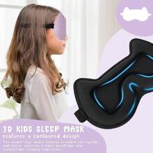 Mscara para dormir para nios: mscara para dormir con copa contorneada 3D, venda para los ojos con correa ajustable, cubierta para los ojos para nios, nias, adolescentes, sin presin con - Púrpura - Ver 7